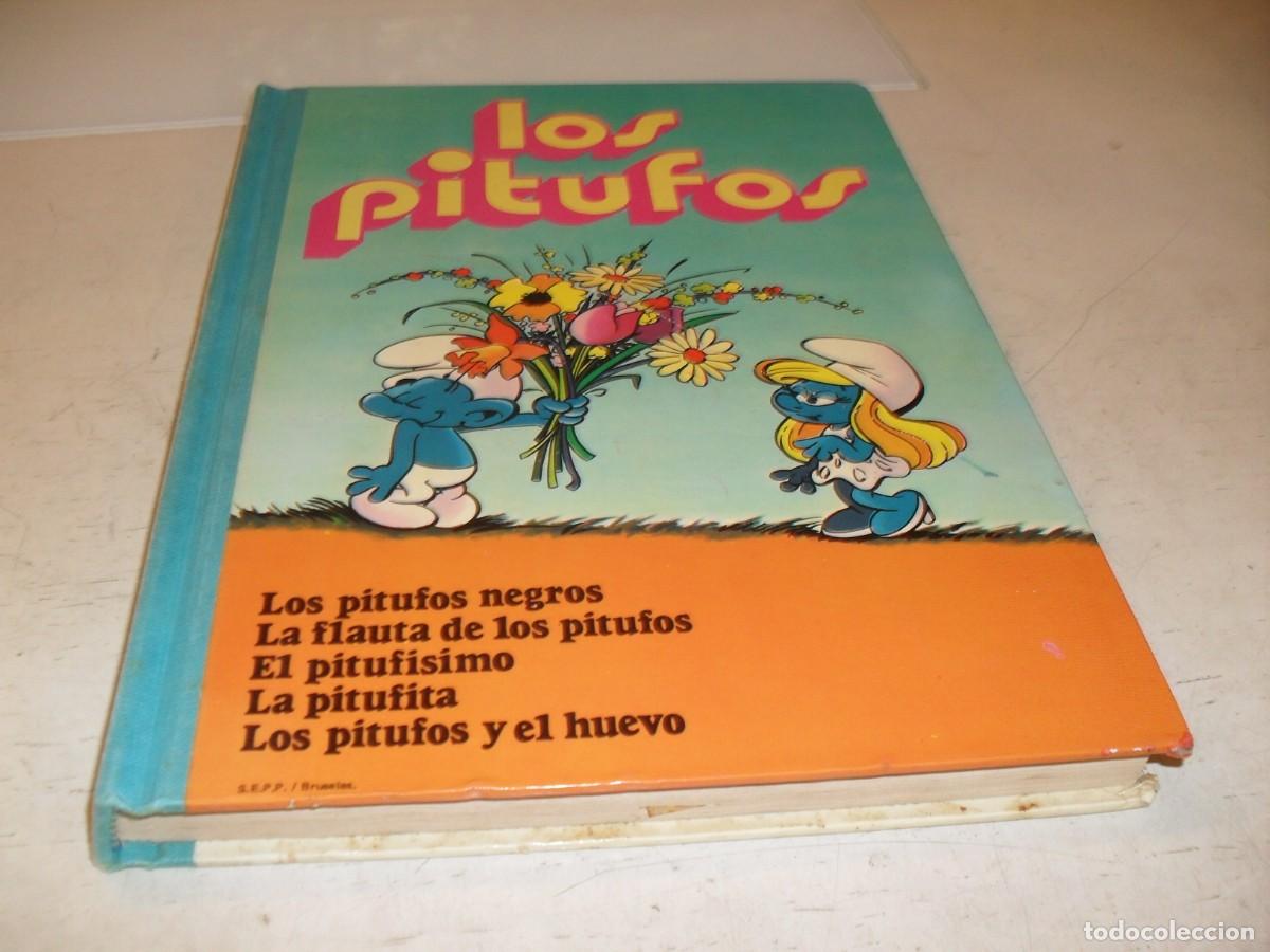 Tebeos: TOMOS OLE LOS PITUFOS N&ordm;1,EL PRIMERO,DE 4,CON 5 AVENTURAS COMPLETAS.BRUGUERA,1979
