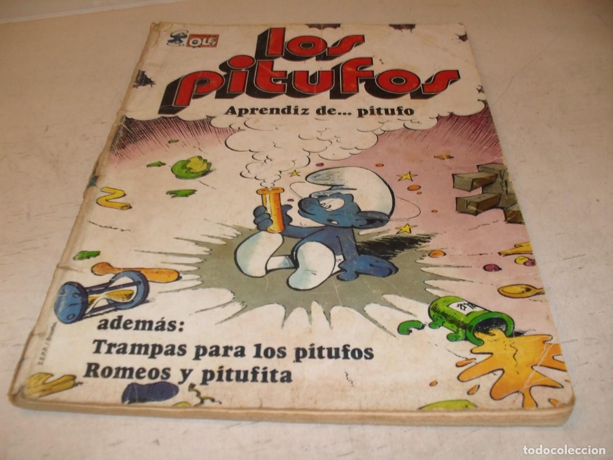 Tebeos: OLE LOS PITUFOS N&ordm; 8,APRENDIZ DE PITUFO,DE 20,1&ordf; EDICION.BRUGUERA,1980