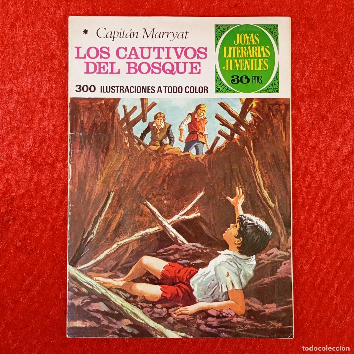 Tebeos: LOS CAUTIVOS DEL BOSQUE - CAPIT&Aacute;N MARRYAT - JOYAS LITERARIAS JUVENILES - EDITORIAL BRUGUERA / 1780