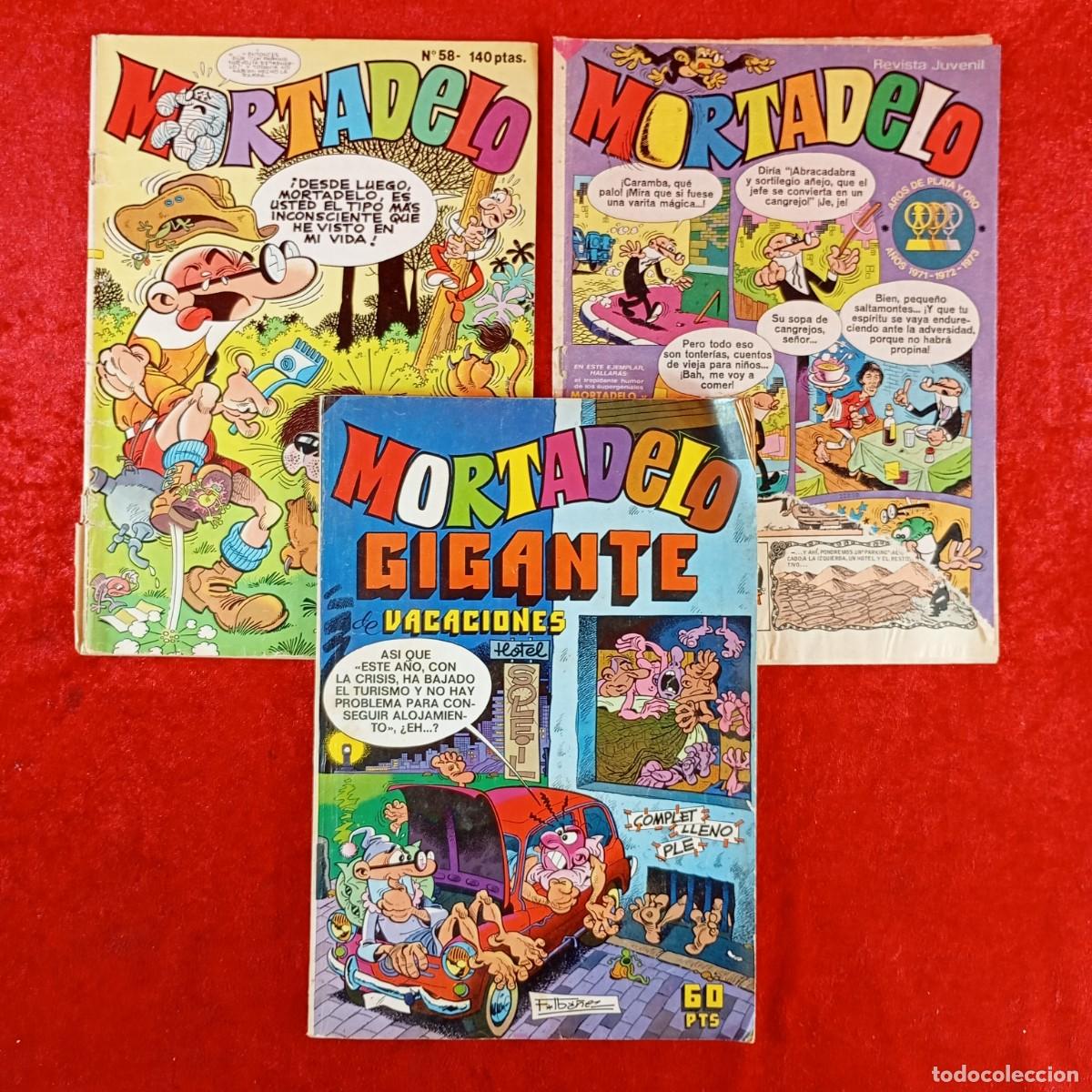 Tebeos: MORTADELO - MORTADELO GIGANTE - F. IB&Aacute;&Ntilde;EZ - EDICIONES B -LOTE 3 COMICS - VER N&Uacute;MEROS EN FOTOS / 1796