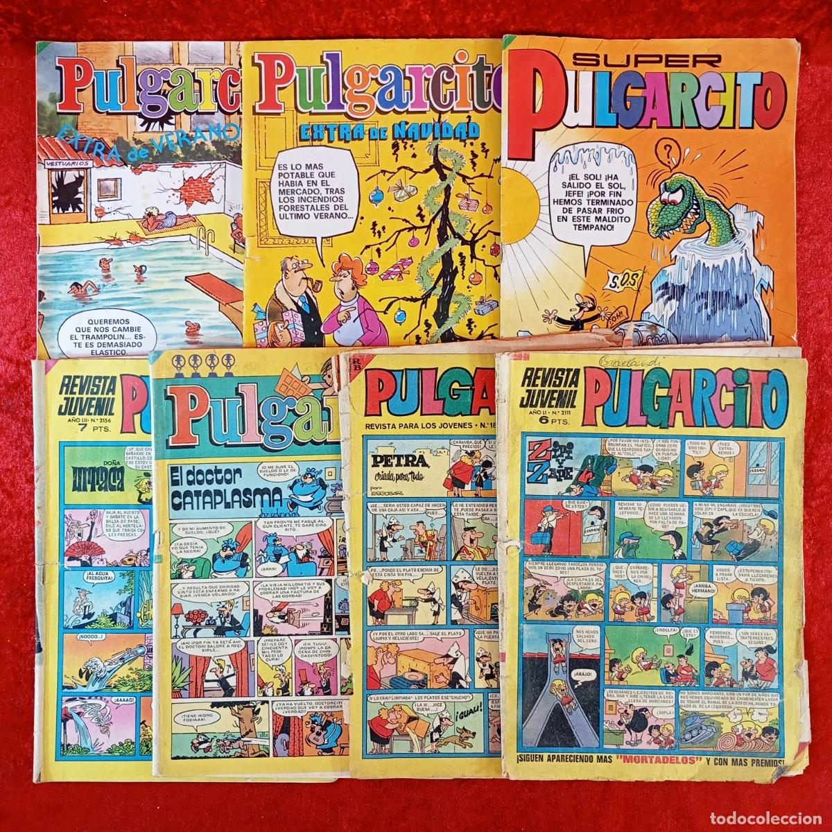 Tebeos: PULGARCITO - REVISTA JUVENIL - EDITORIAL BRUGUERA - LOTE 7 REVISTAS - VER N&ordm; EN FOTOS / 1800
