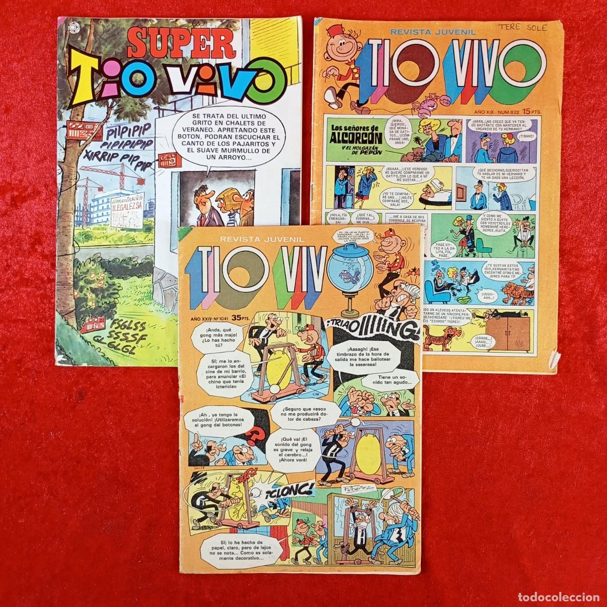 Tebeos: TIO VIVO - REVISTA JUVENIL - EDITORIAL BRUGUERA - LOTE 3 REVISTAS - VER N&ordm; EN FOTOS / 1801