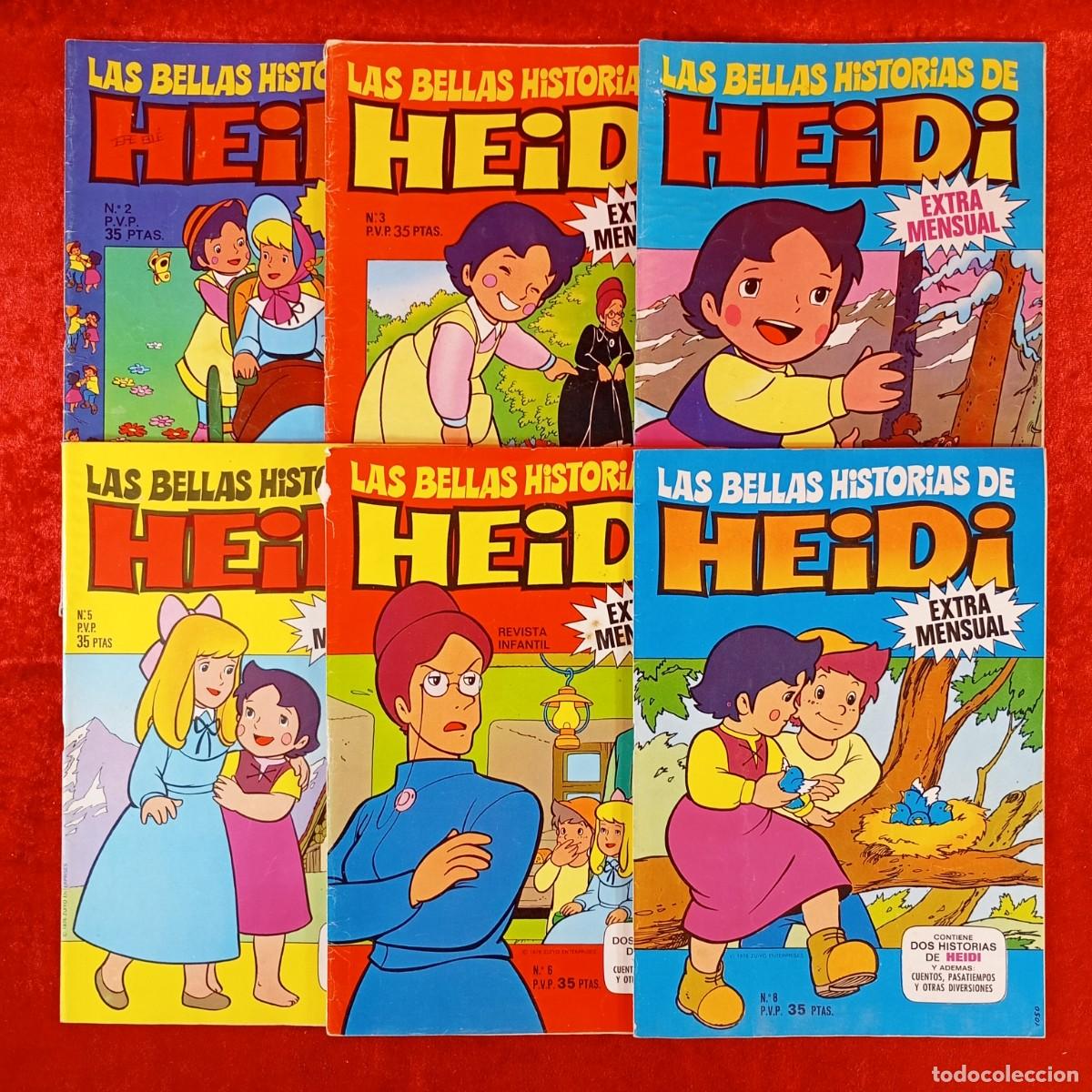 Tebeos: LAS BELLAS HISTORIAS DE HEIDI - EXTRA MENSUAL - LOTE 6 REVISTAS - BRUGUERA - VER N&ordm; EN FOTOS / 1806