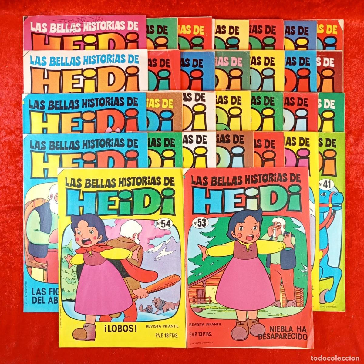 Tebeos: LAS BELLAS HISTORIAS DE HEIDI - REVISTA INFANTIL- LOTE 30 REVISTAS - BRUGUERA - N&ordm; EN FOTOS / 1807