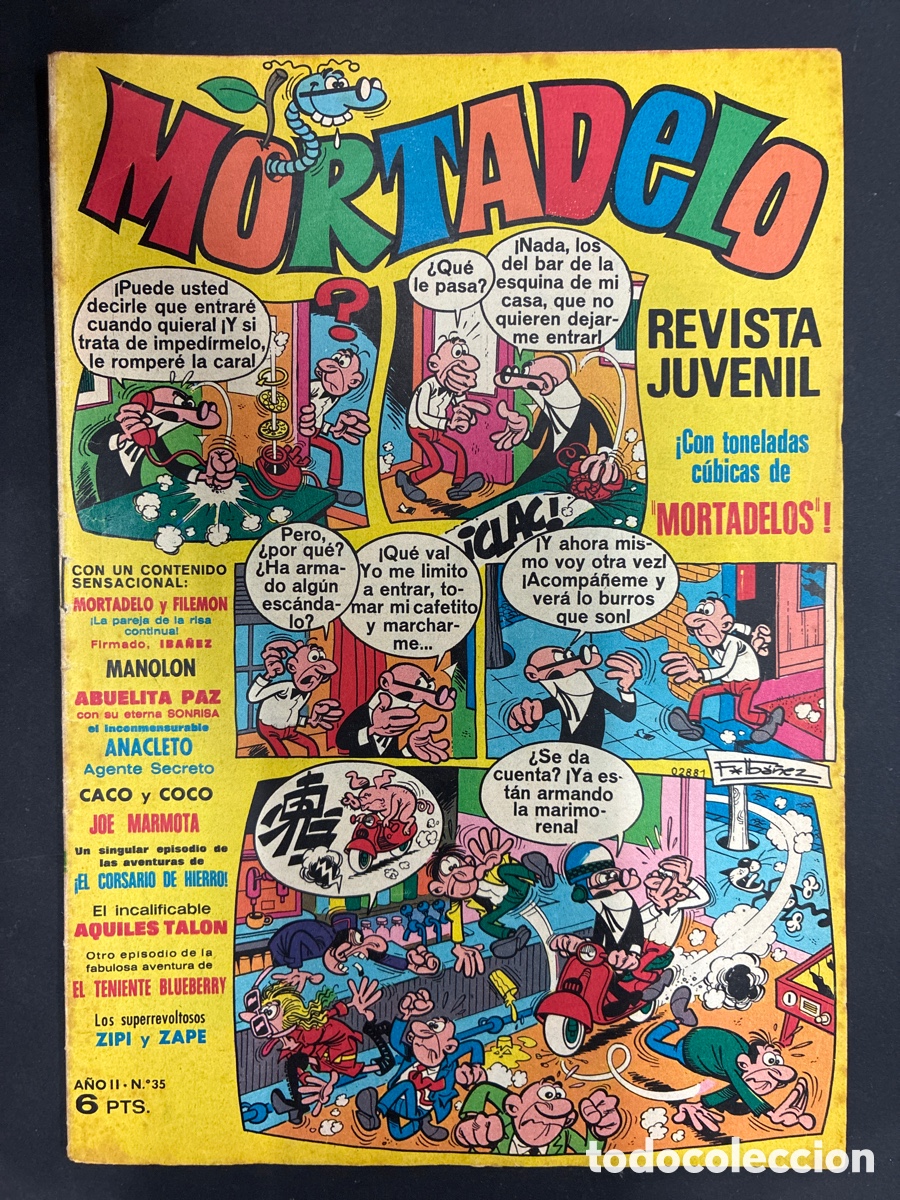 Tebeos: COMIC MORTADELO REVISTA N&ordm; 35 EDITORIAL BRUGUERA