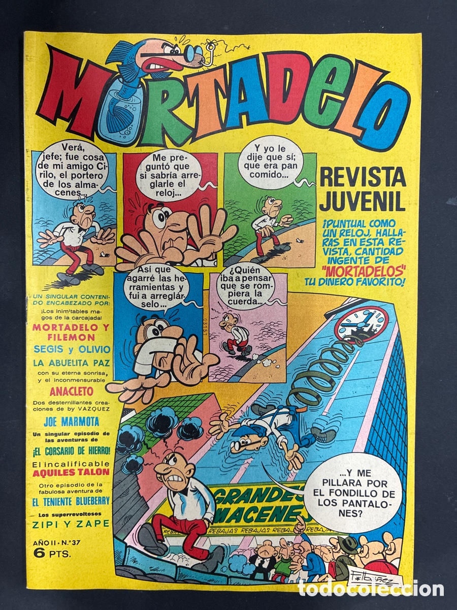 Tebeos: COMIC MORTADELO REVISTA N&ordm; 37 EDITORIAL BRUGUERA