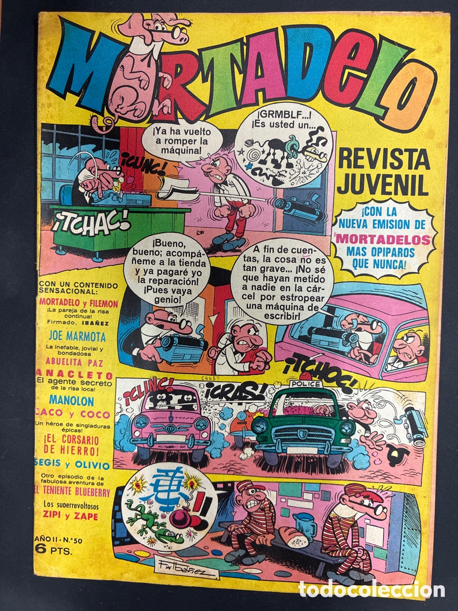 Tebeos: COMIC MORTADELO REVISTA N&ordm; 50 EDITORIAL BRUGUERA