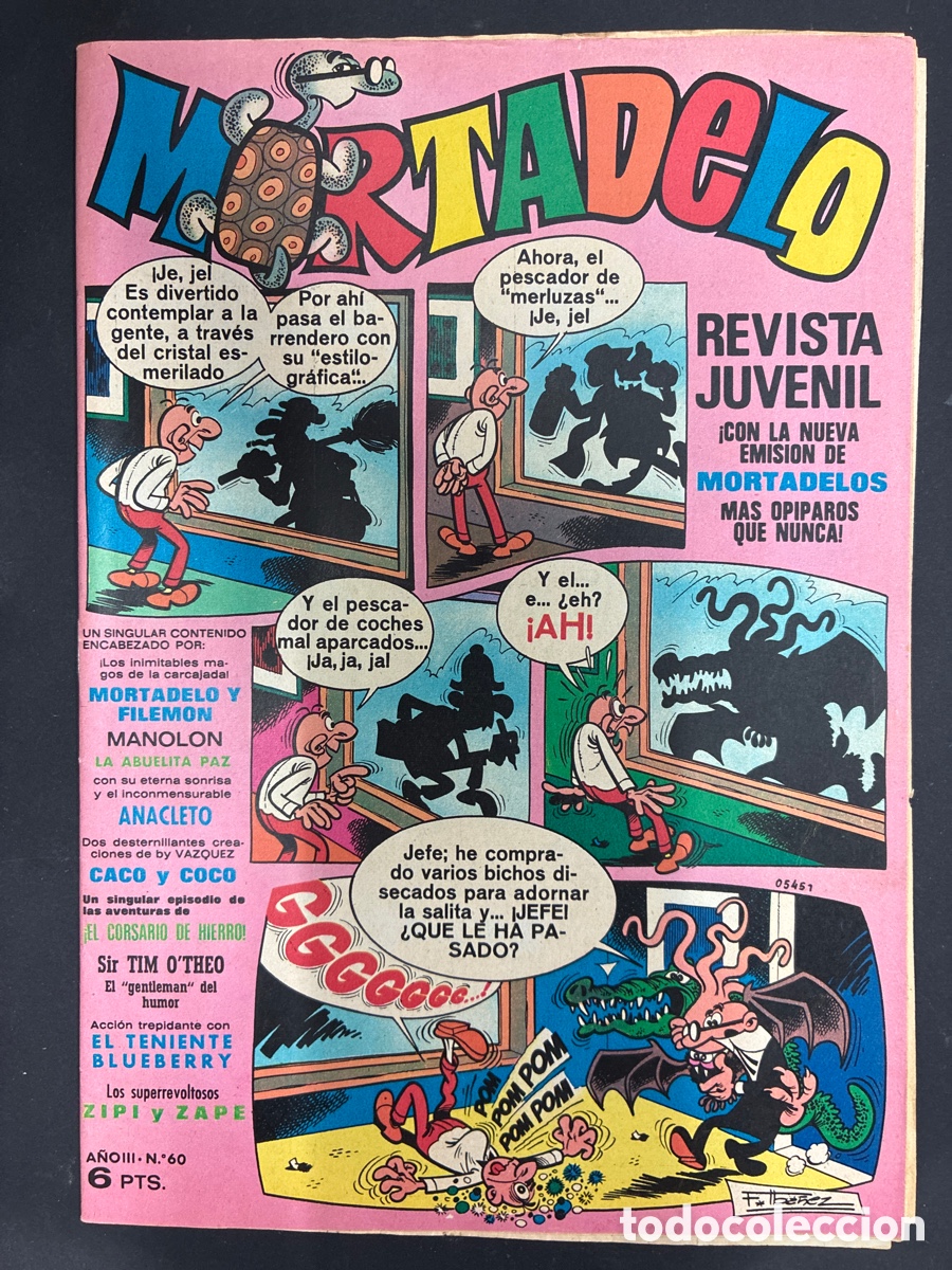 Tebeos: COMIC MORTADELO REVISTA N&ordm; 60 EDITORIAL BRUGUERA