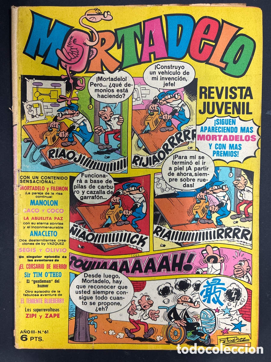 Tebeos: COMIC MORTADELO REVISTA N&ordm; 61 EDITORIAL BRUGUERA