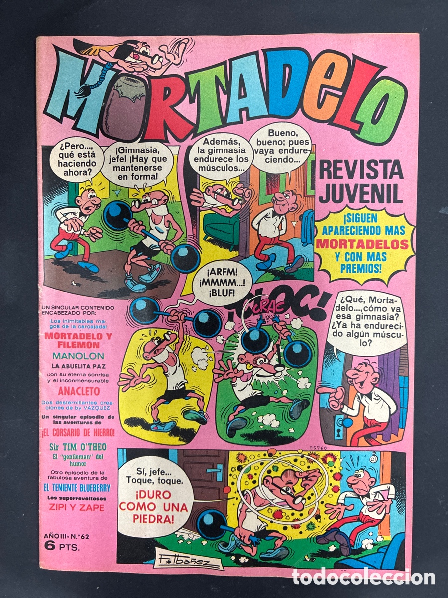 Tebeos: COMIC MORTADELO REVISTA N&ordm; 62 EDITORIAL BRUGUERA