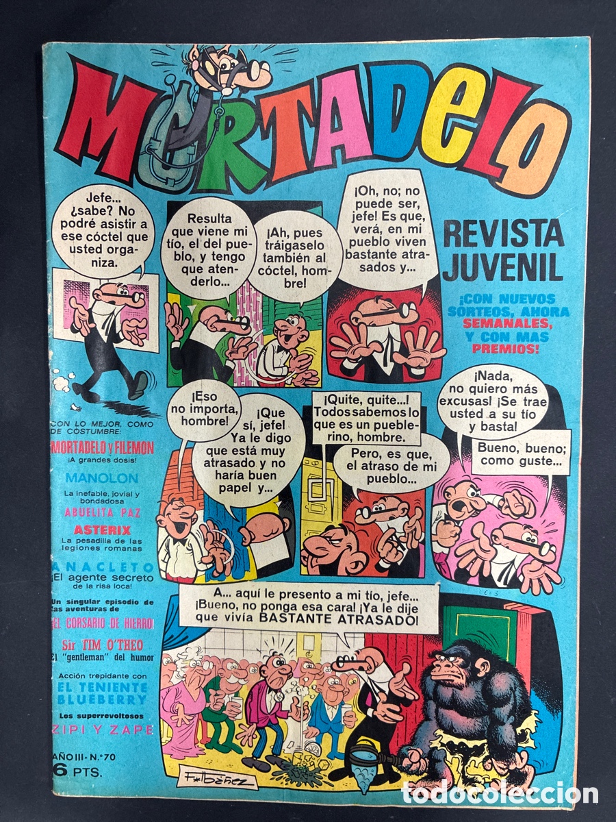 Tebeos: COMIC MORTADELO REVISTA N&ordm; 70 EDITORIAL BRUGUERA