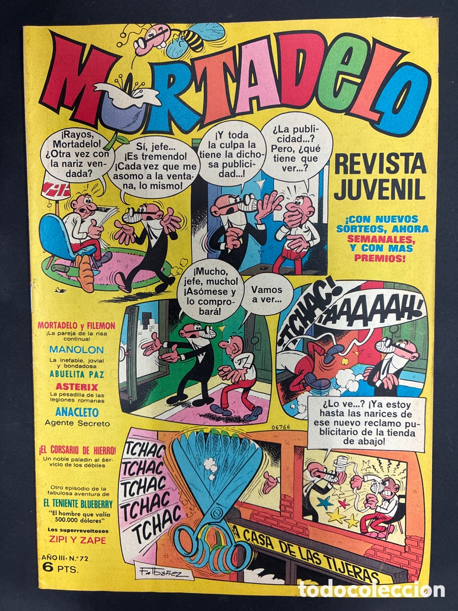 Tebeos: COMIC MORTADELO REVISTA N&ordm; 72 EDITORIAL BRUGUERA