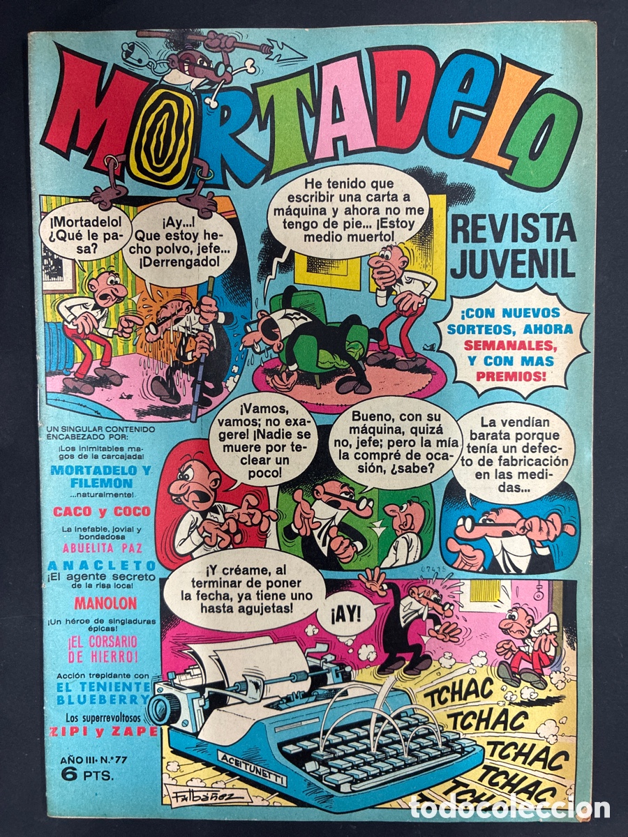 Tebeos: COMIC MORTADELO REVISTA N&ordm; 77 EDITORIAL BRUGUERA