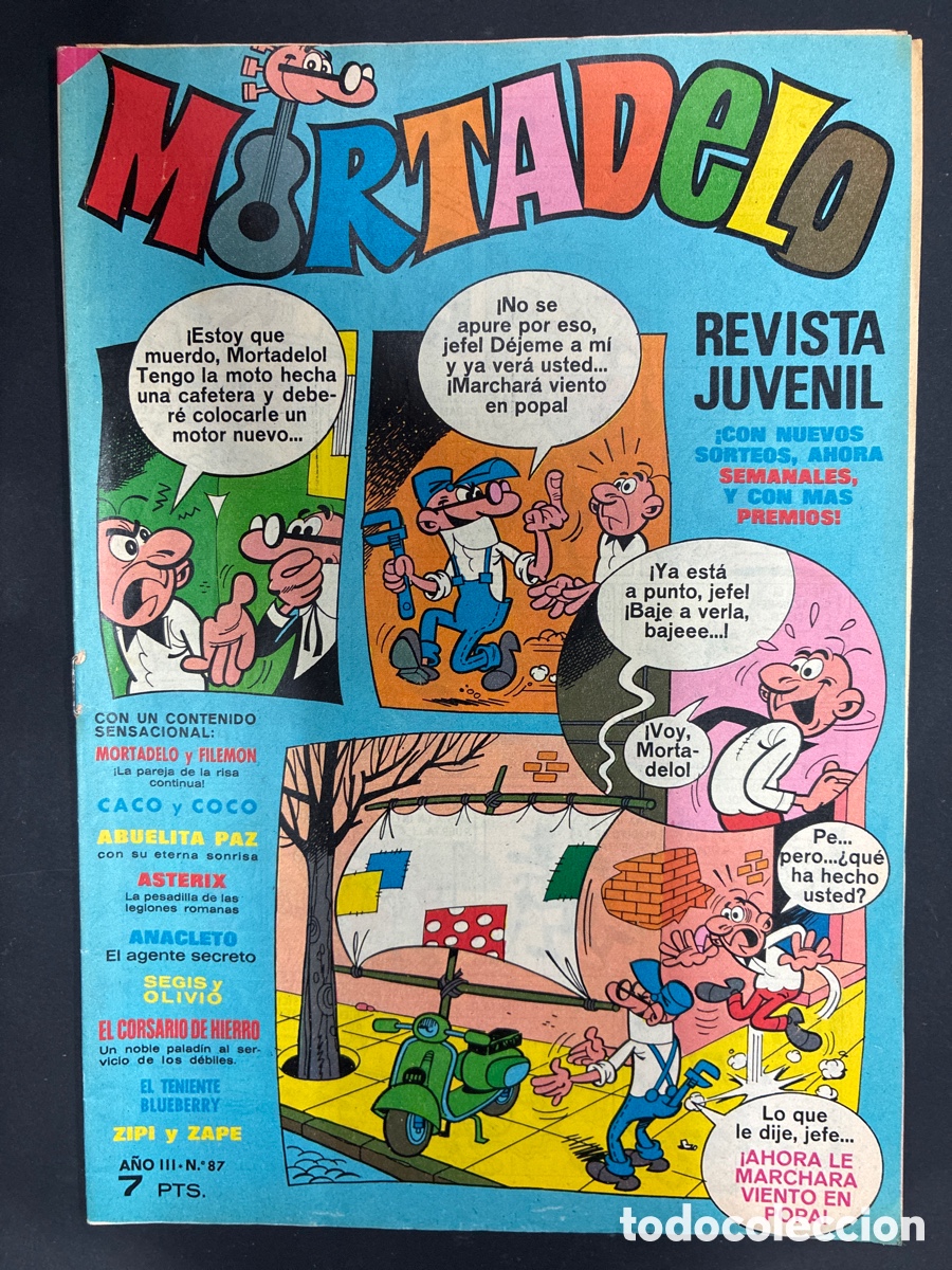 Tebeos: COMIC MORTADELO REVISTA N&ordm; 87 EDITORIAL BRUGUERA