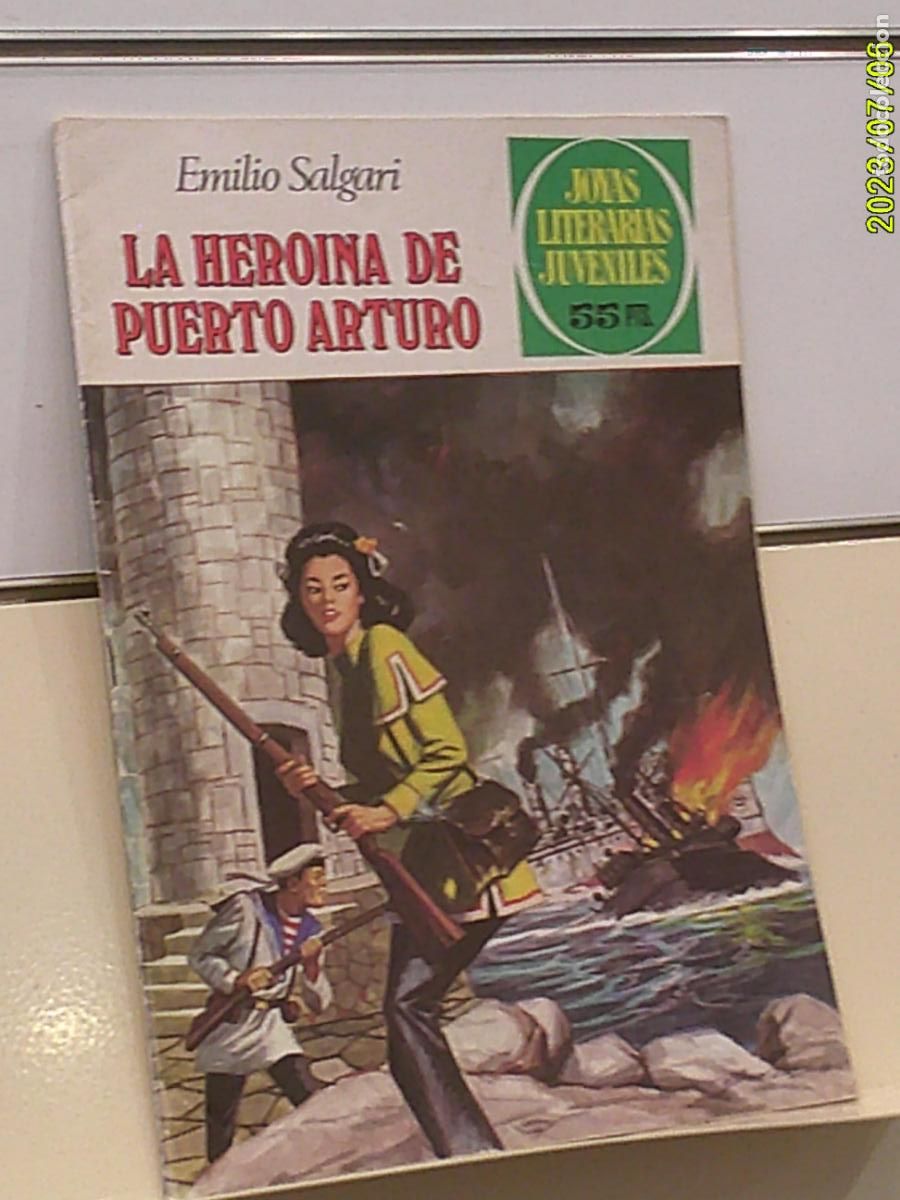 Tebeos: JOYAS LITERARIAS JUVENILES N&ordm; 236 LA HEROINA DE PUERTO ARTURO EMILIO SALGARI - BRUGUERA