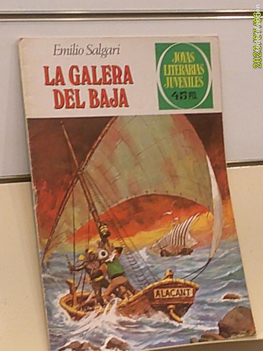 Tebeos: JOYAS LITERARIAS JUVENILES N&ordm; 222 LA GALERA DEL BAJA EMILIO SALGARI - BRUGUERA