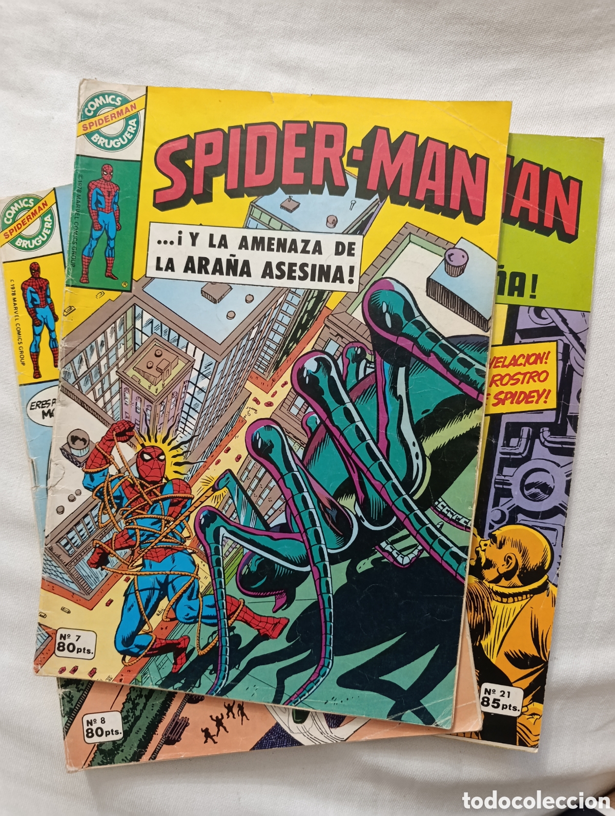 Tebeos: SPIDERMAN COMICS BRUGUERA 7, 8 Y 21