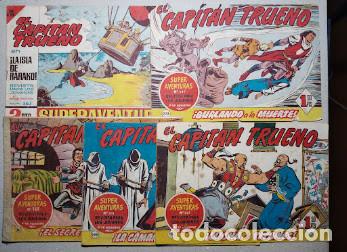 Tebeos: COLECCION EL CAPITAN TRUENO, EDITORIAL BRUGUERA, 9 N&Uacute;MEROS.