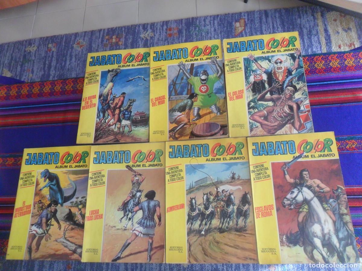 Tebeos: JABATO COLOR EXTRA &Aacute;LBUM AMARILLO 1&ordf; &Eacute;POCA N&ordm;S 1 4 7 10 13 15 26. BRUGUERA 1970. BUEN ESTADO. RAROS