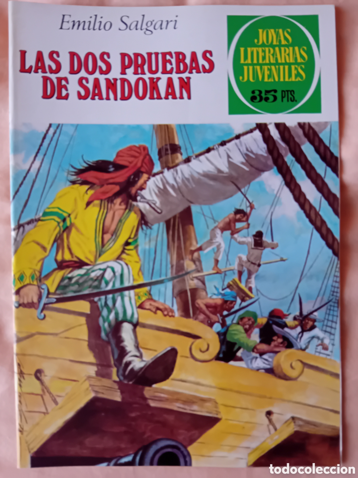 Tebeos: LAS DOS PRUEBAS DE SANDOKAN, Emilio Salgari. Joyas literarias juveniles. N&uacute;mero 207