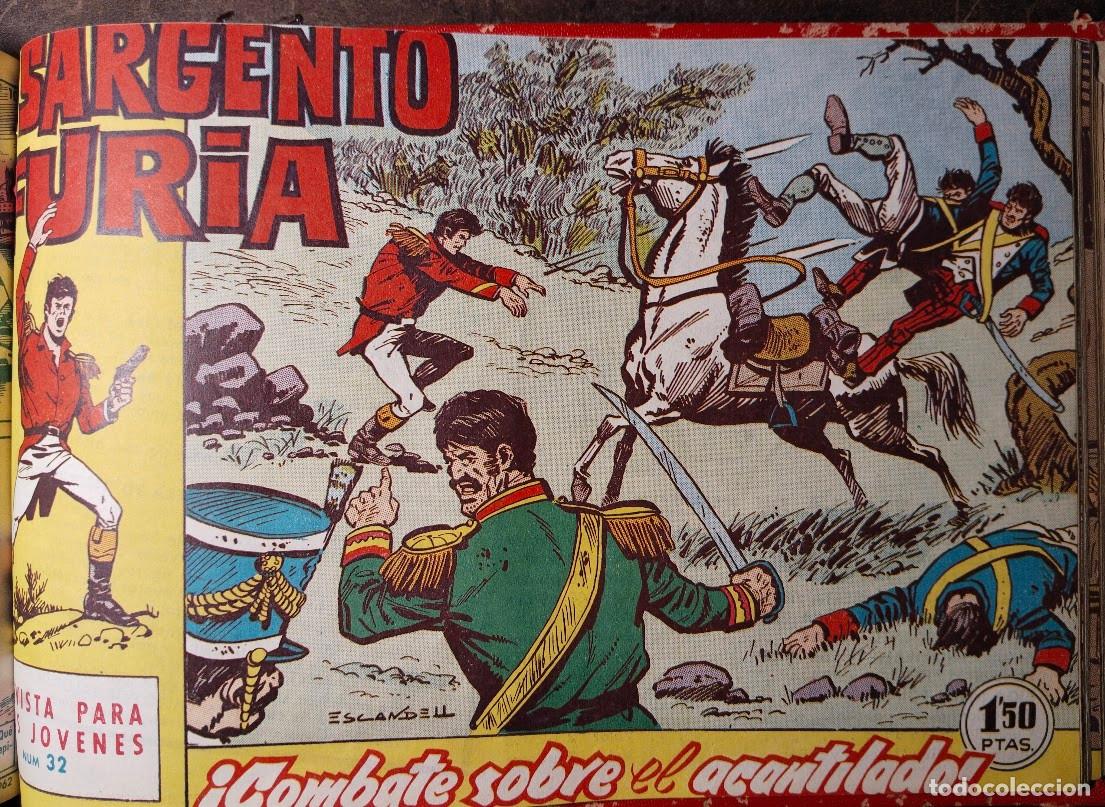 Tebeos: COLECCION EL SARGENTO FURIA, EDITORIAL BRUGUERA, 1962, CASI COMPLETA