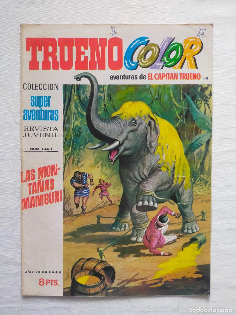 Tebeos: TRUENO COLOR N&ordm; 140: LAS MONTA&Ntilde;AS MAMBURI (Primera, 1&ordf; &Eacute;poca). Ed Bruguera 1974 - El Capit&aacute;n Trueno.