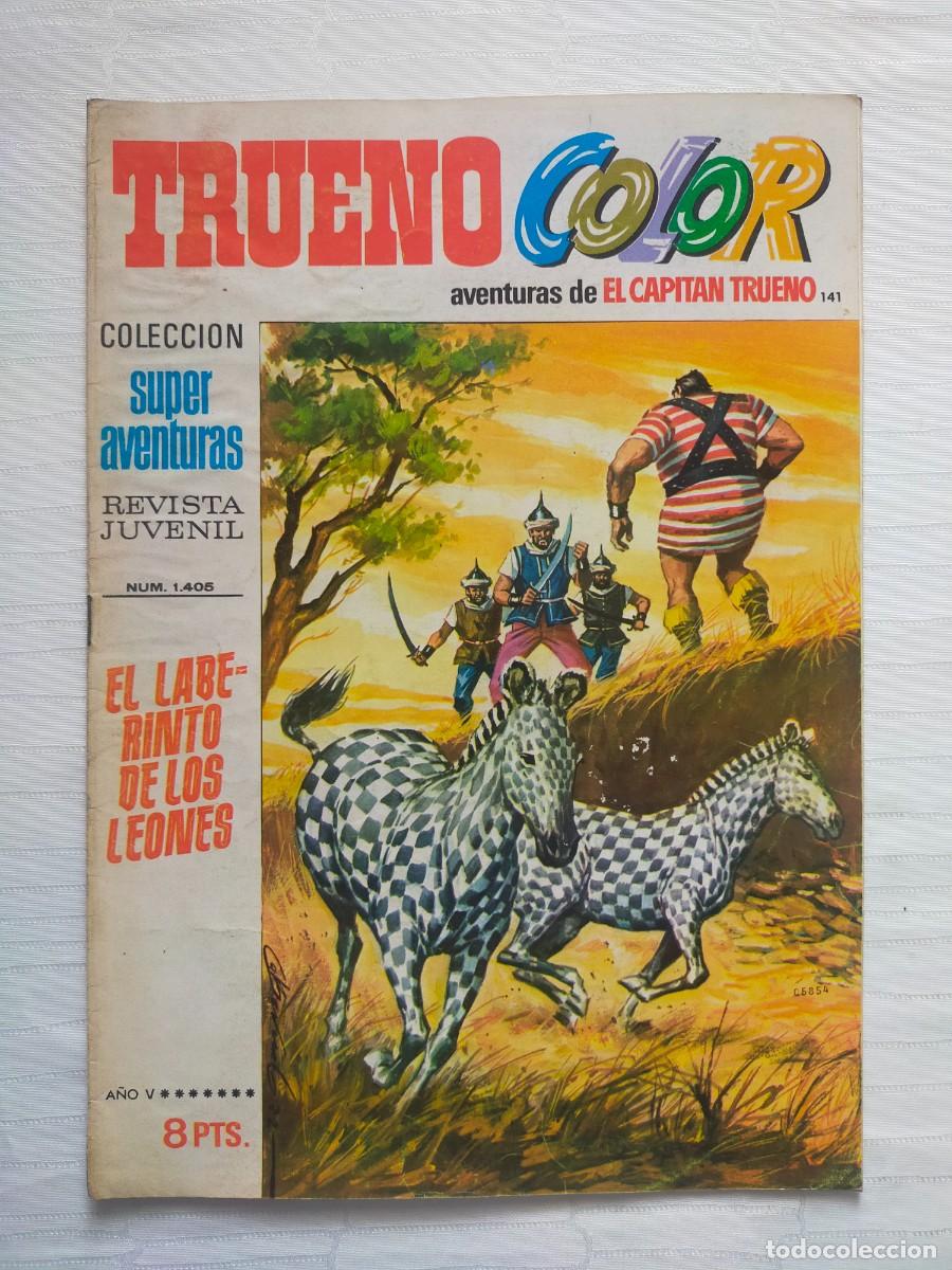Tebeos: TRUENO COLOR N&ordm; 141: EL LABERINTO DE LOS LEONES (1&ordf; &Eacute;poca). Ed Bruguera 1974 - El Capit&aacute;n Trueno.