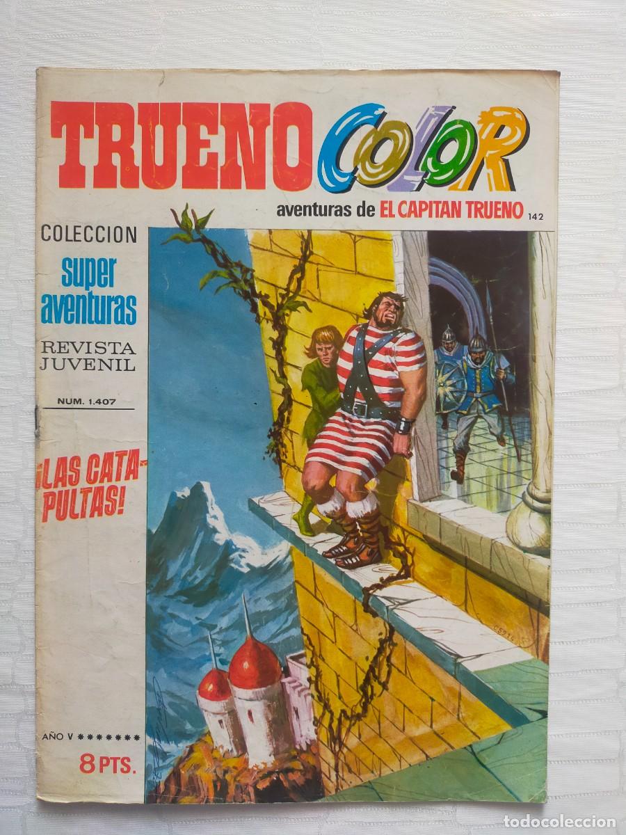 Tebeos: TRUENO COLOR N&ordm; 142: LAS CATAPULTAS (Primera, 1&ordf; &Eacute;poca). Ed Bruguera 1972 - El Capit&aacute;n Trueno.