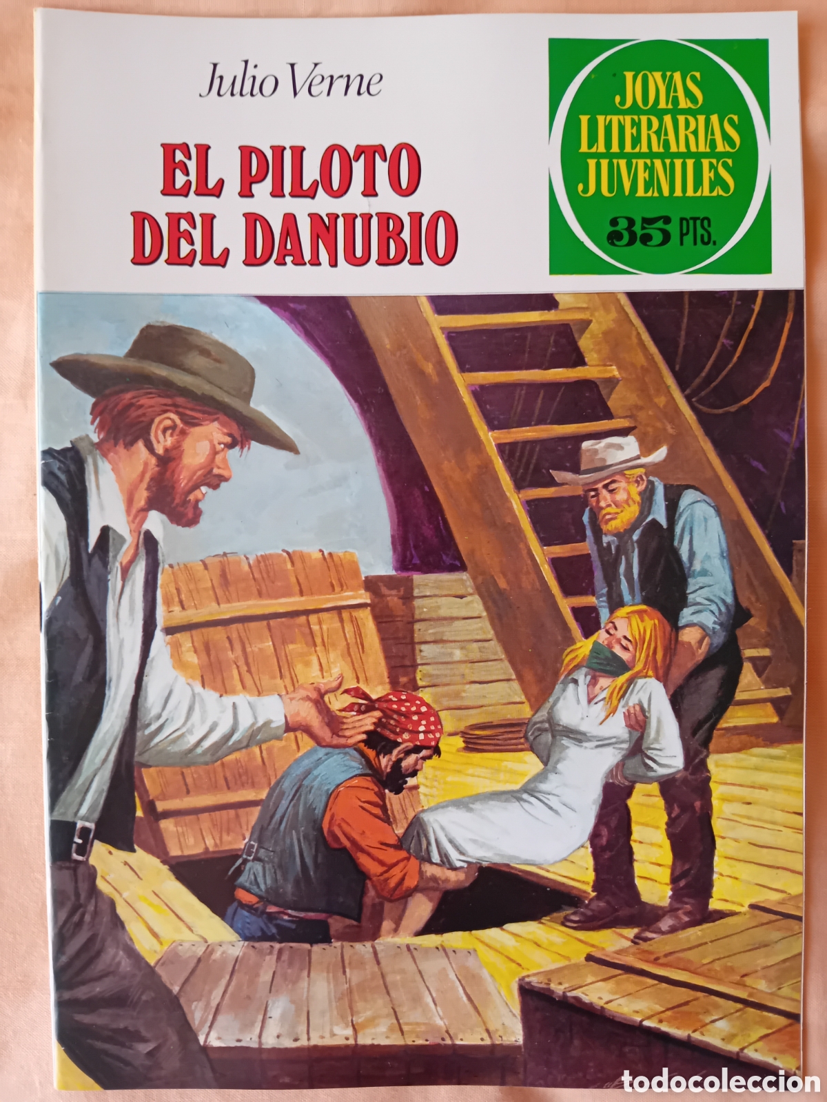 Tebeos: EL PILOTO DEL DANUBIO, Julio Verne. Joyas literarias juveniles. N&uacute;mero 213
