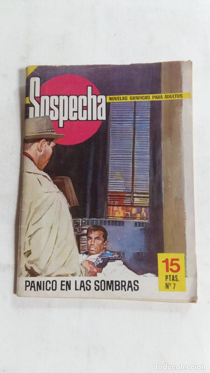 Tebeos: Sospecha, N&deg;7, P&aacute;nico en las Sombras, Editorial Bruguera