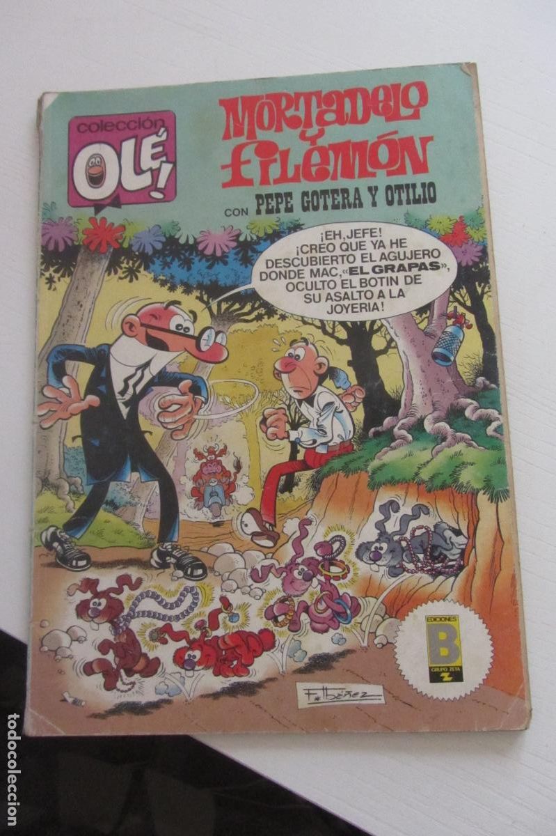 Tebeos: OL&Eacute;!. N&ordm; 302 - M.142. MORTADELO Y FILEM&Oacute;N CON PEPE GOTERA Y OTILIO. EDICIONES B, 1989. arx252