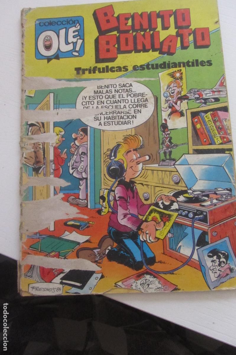 Tebeos: COLECCI&Oacute;N OL&Eacute; N&ordm; 4. BENITO BONIATO. TRIFULCAS ESTUDIANTILES. BRUGUERA 1984 arx252