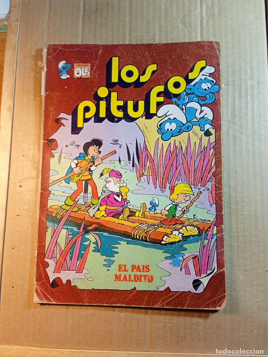 Tebeos: TEBEO DE OLE LOS PITUFOS EN EL PAIS MALDITO DEL A&Ntilde;O 1981 N&ordm; 14