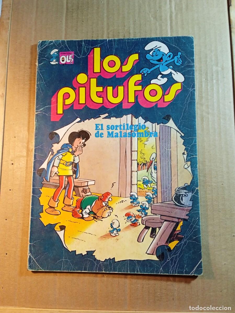 Tebeos: TEBEO DE OLE LOS PITUFOS EN EL SORTILEGIO DE MALASOMBRA DEL A&Ntilde;O 1981 N&ordm; 12