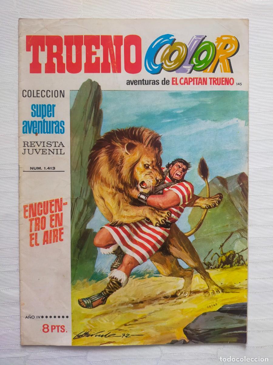 Tebeos: TRUENO Color N&ordm; 145: ENCUENTRO EN EL AIRE (Primera, 1&ordf; &Eacute;poca). Ed Bruguera 1972 - El Capit&aacute;n Trueno.