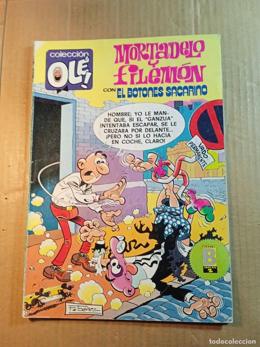 Tebeos: TEBEO DE OLE MORTADELO Y FILEMON CON EL BOTONES SACARINO DEL A&Ntilde;O 1989 N&ordm; 202 - M. 134
