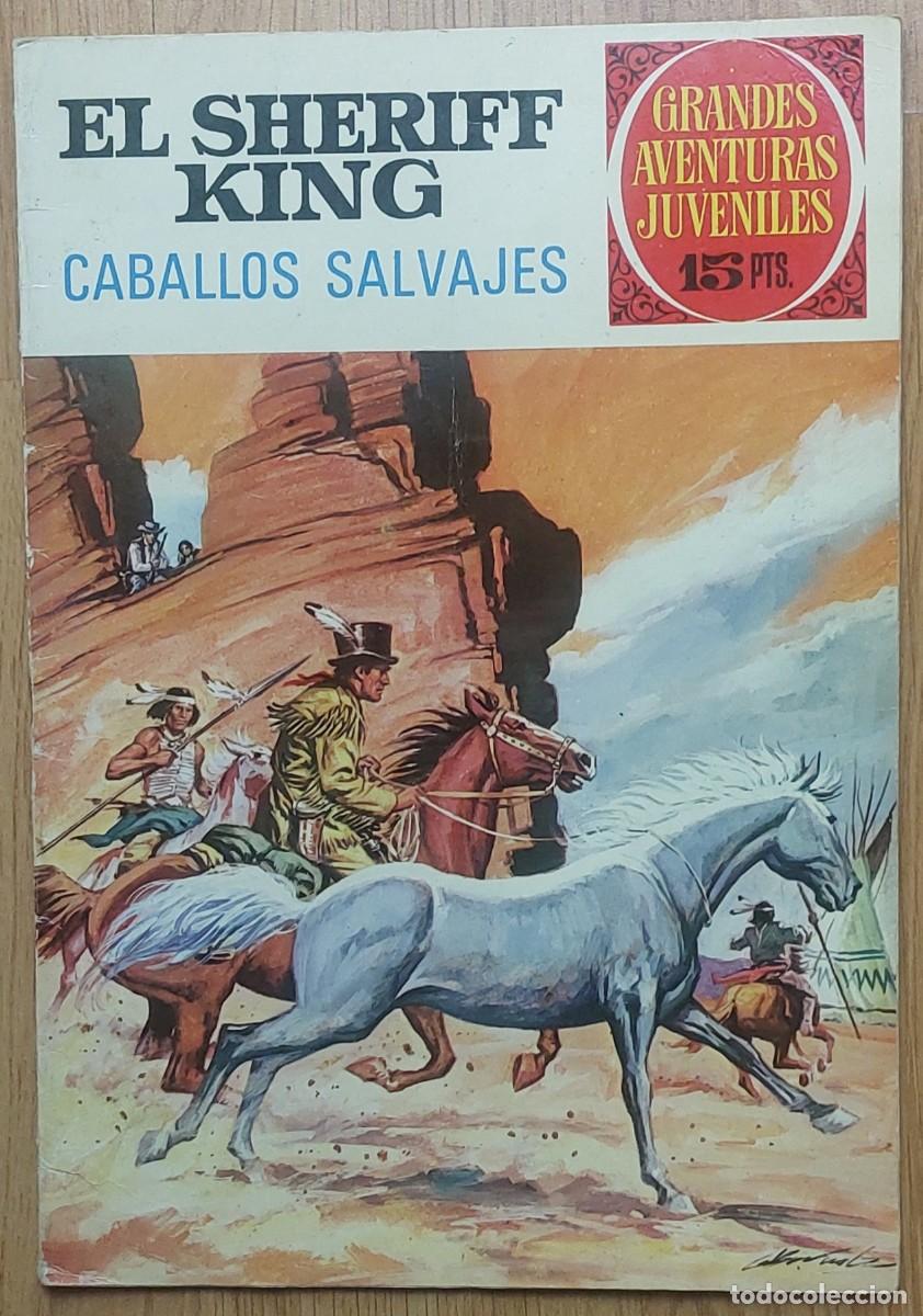 Tebeos: EL SHERIFF KING N&ordm; 32 : CABALLOS SALVAJES- 1&ordf; EDICI&Oacute;N EDITORIAL BRUGUERA 1972 - PORTADA DE A. BERNAL