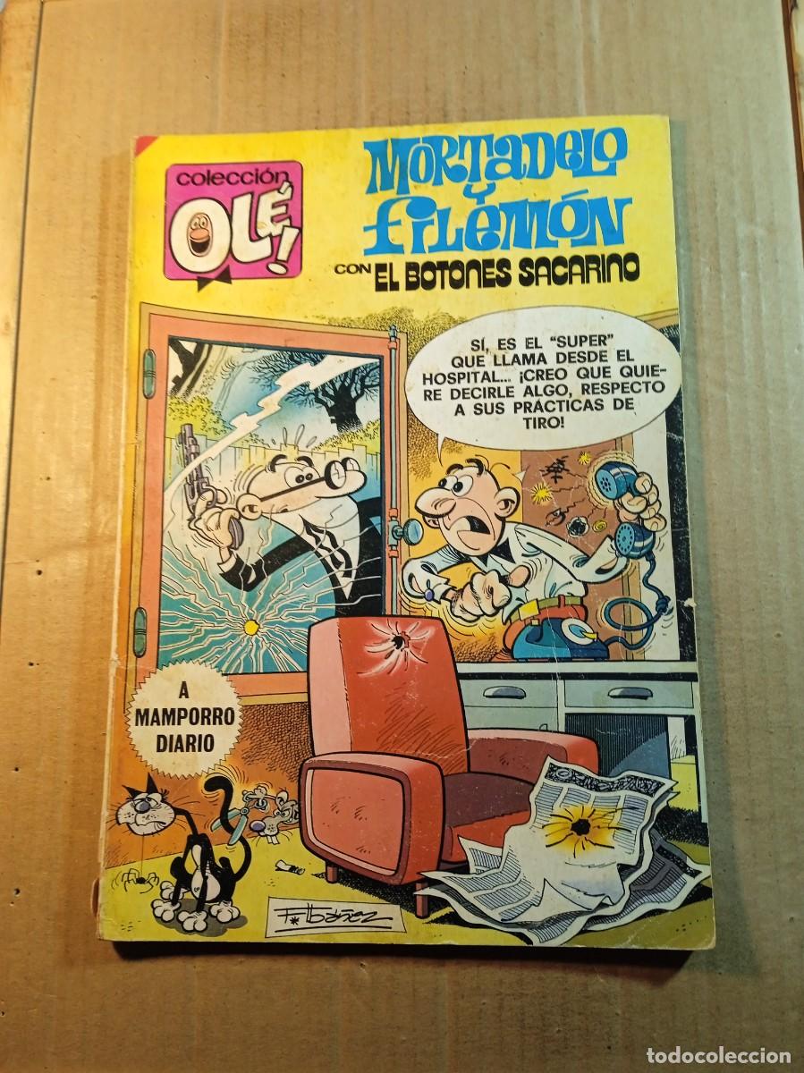 Tebeos: TEBEO DE OLE MORTADELO Y FILEMON CON EL BOTONES SACARINO EN A MANPORRO DIARIO DEL A&Ntilde;O 1980. N&ordm; 194