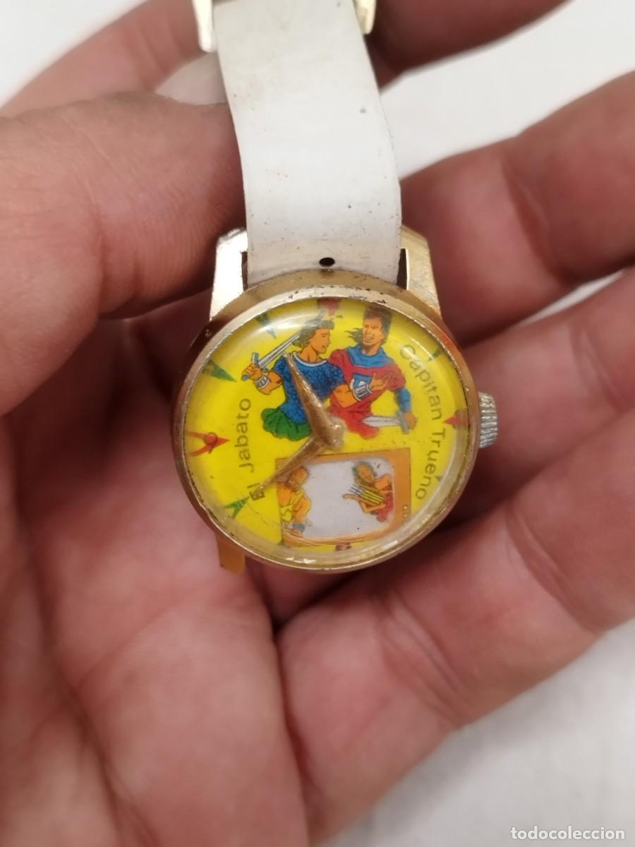 Tebeos: Dos antiguos relojes de pulsera de juguete, infantil. Del capit&aacute;n trueno y Jabato. A restaurar.