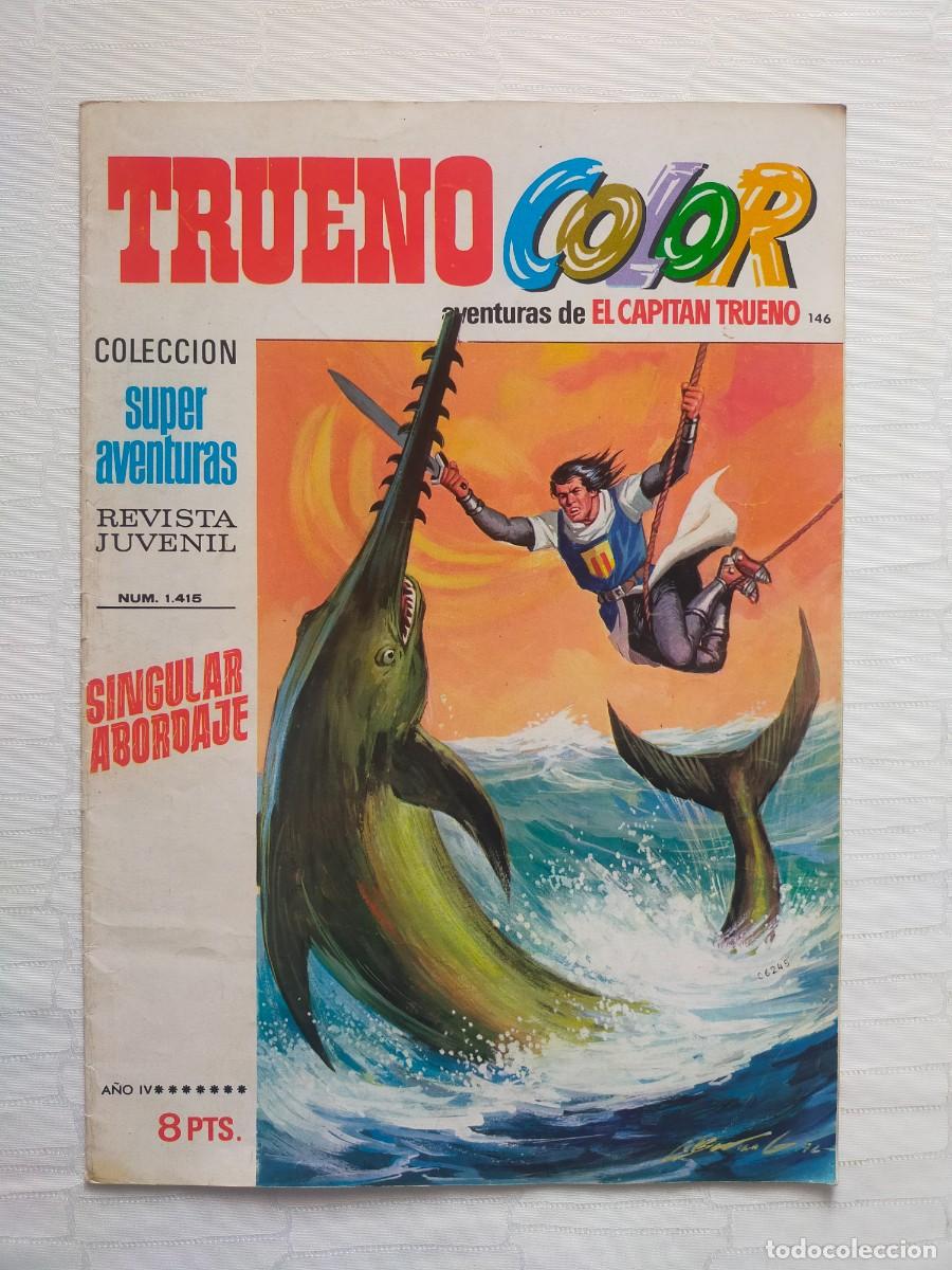 Tebeos: TRUENO Color N&ordm; 146: SINGULAR ABORDAJE (Primera, 1&ordf; &Eacute;poca). Ed Bruguera 1972 - El Capit&aacute;n Trueno.