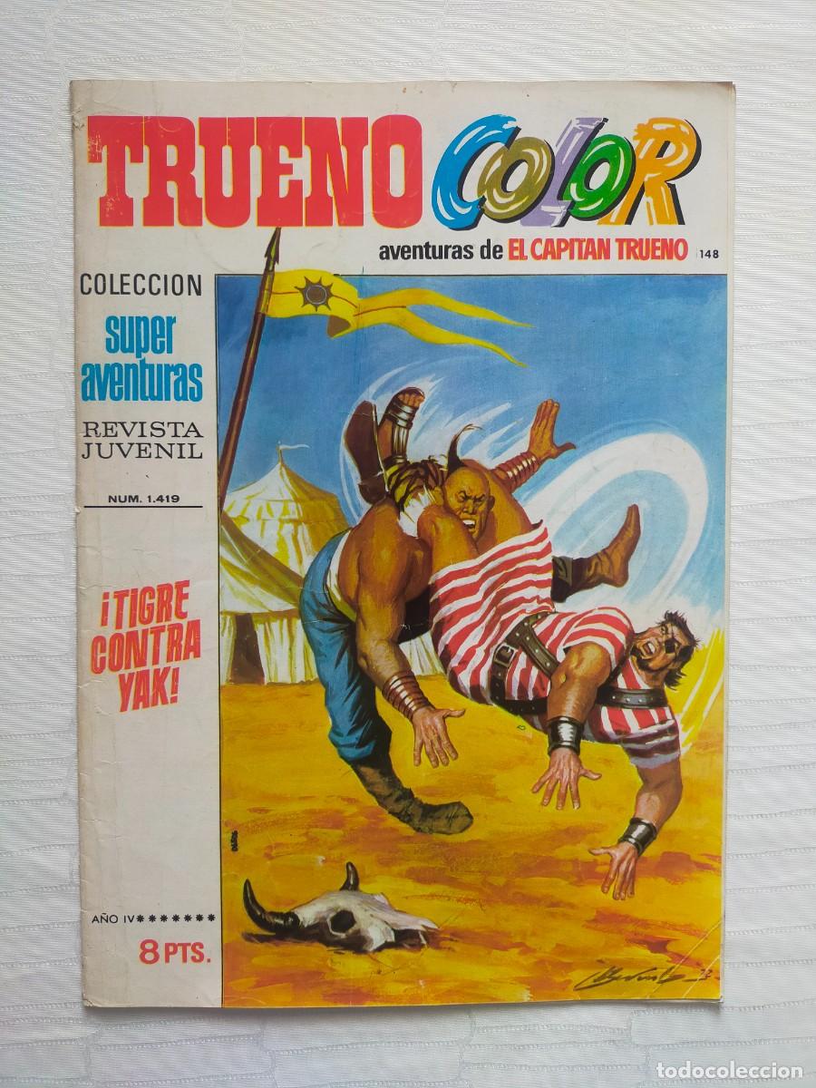 Tebeos: TRUENO Color N&ordm; 148: TIGRE CONTRA YAK (Primera, 1&ordf; &Eacute;poca). Ed Bruguera 1972 - El Capit&aacute;n Trueno.