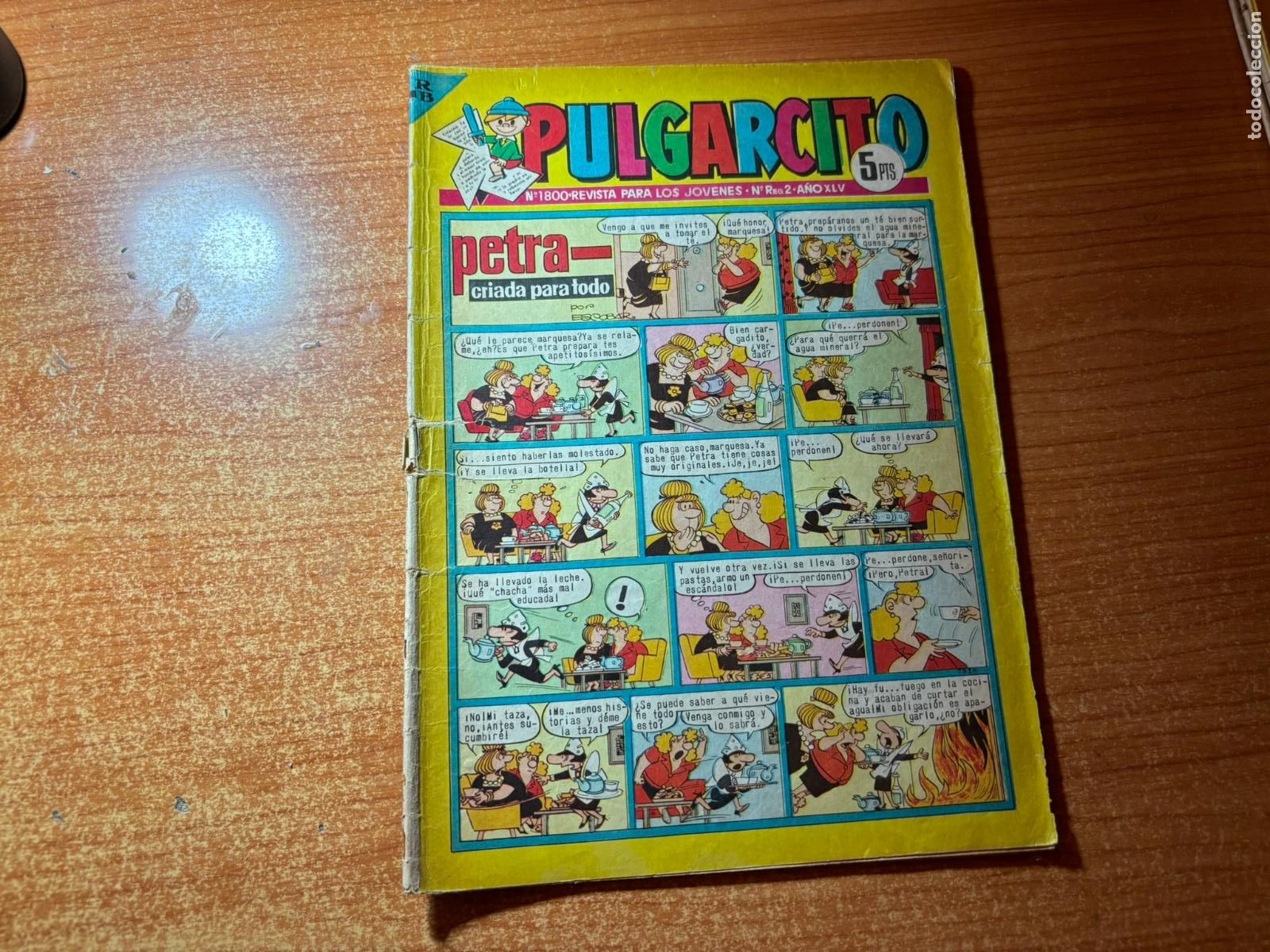 Tebeos: PULGARCITO N&ordm; 1800 EDITORIAL BRUGUERA