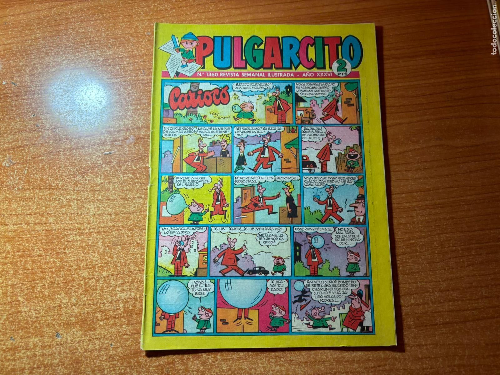 Tebeos: PULGARCITO N&ordm; 1360 HISTORASCOPIO INSPECTOR DAN VENDAVAL EDITORIAL BRUGUERA