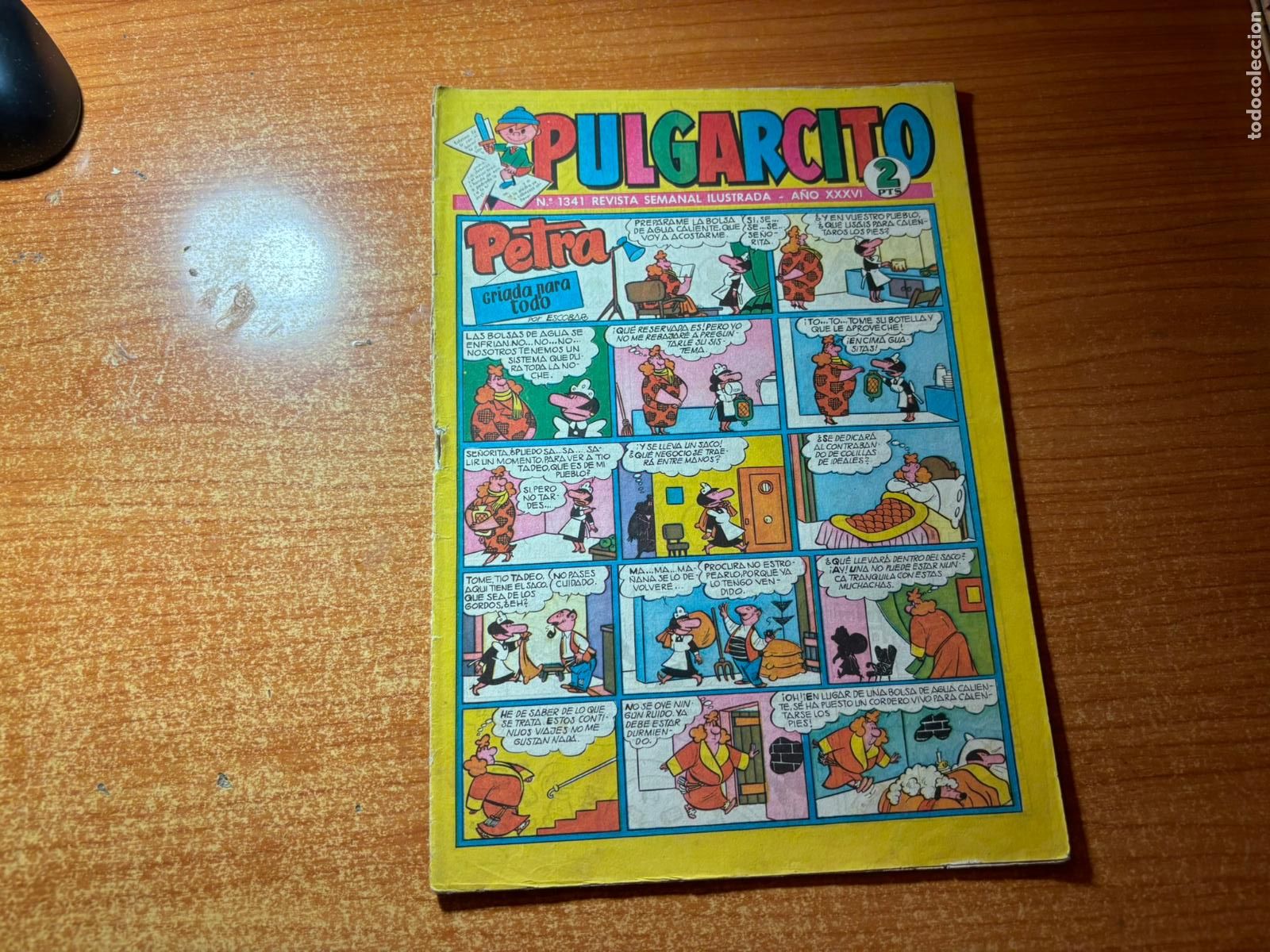 Tebeos: PULGARCITO N&ordm; 1341 HISTORIASCOPIO INSPECTOR DAN VENDAVAL EDITORIAL BRUGUERA