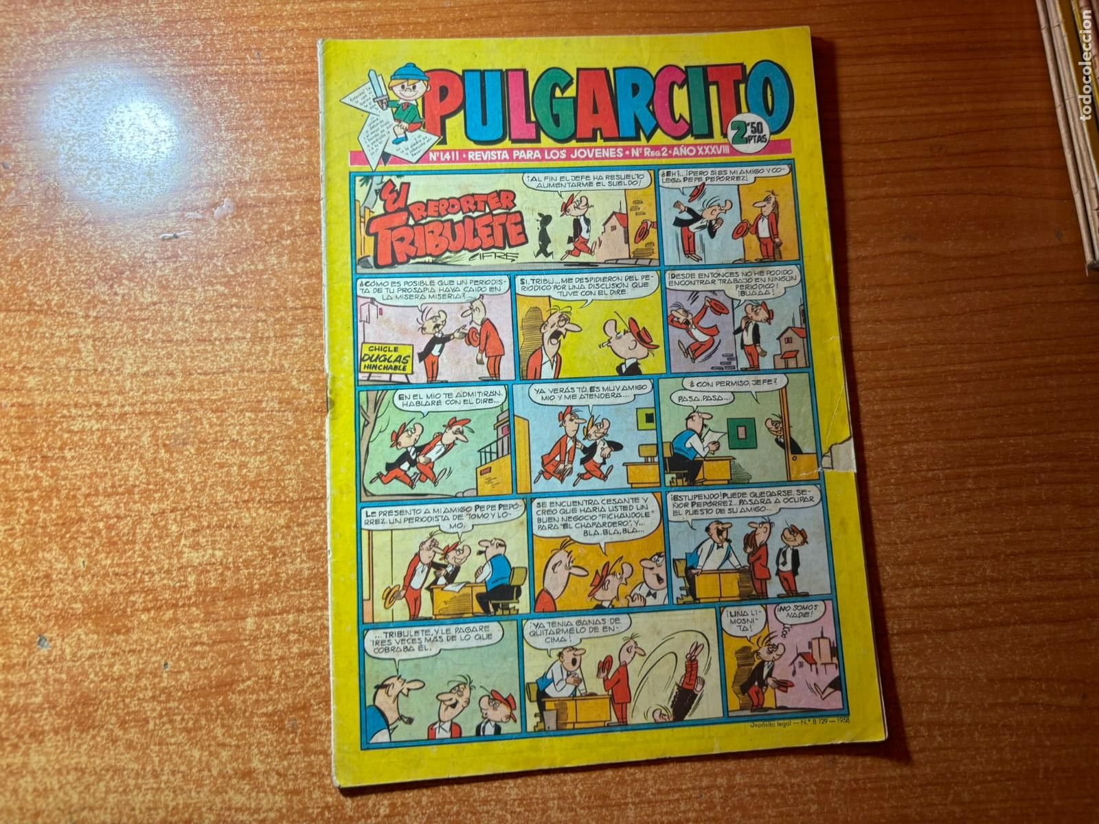 Tebeos: PULGARCITO N&ordm; 1411 CON EL CAPITAN TRUENO EDITORIAL BRUGUERA