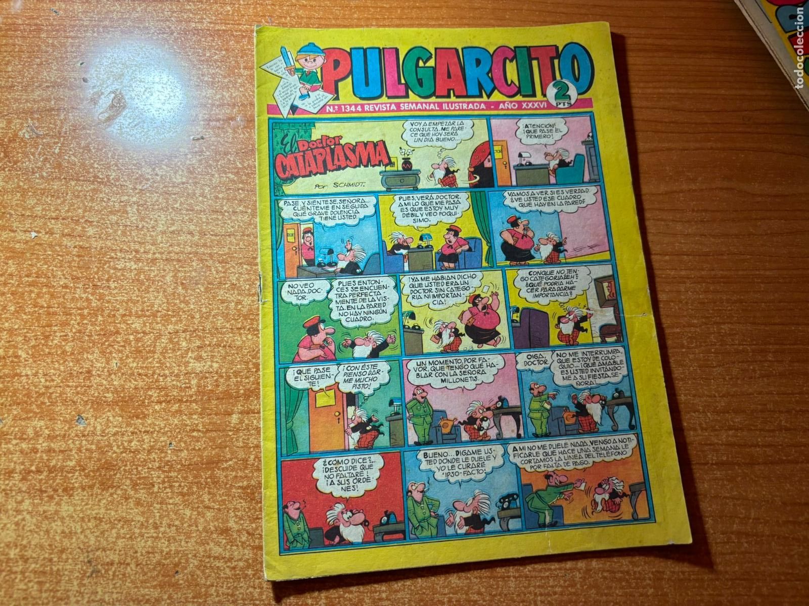 Tebeos: PULGARCITO N&ordm; 1344 HISTORIASCOPIO INSPECTOR DAN EDITORIAL BRUGUERA
