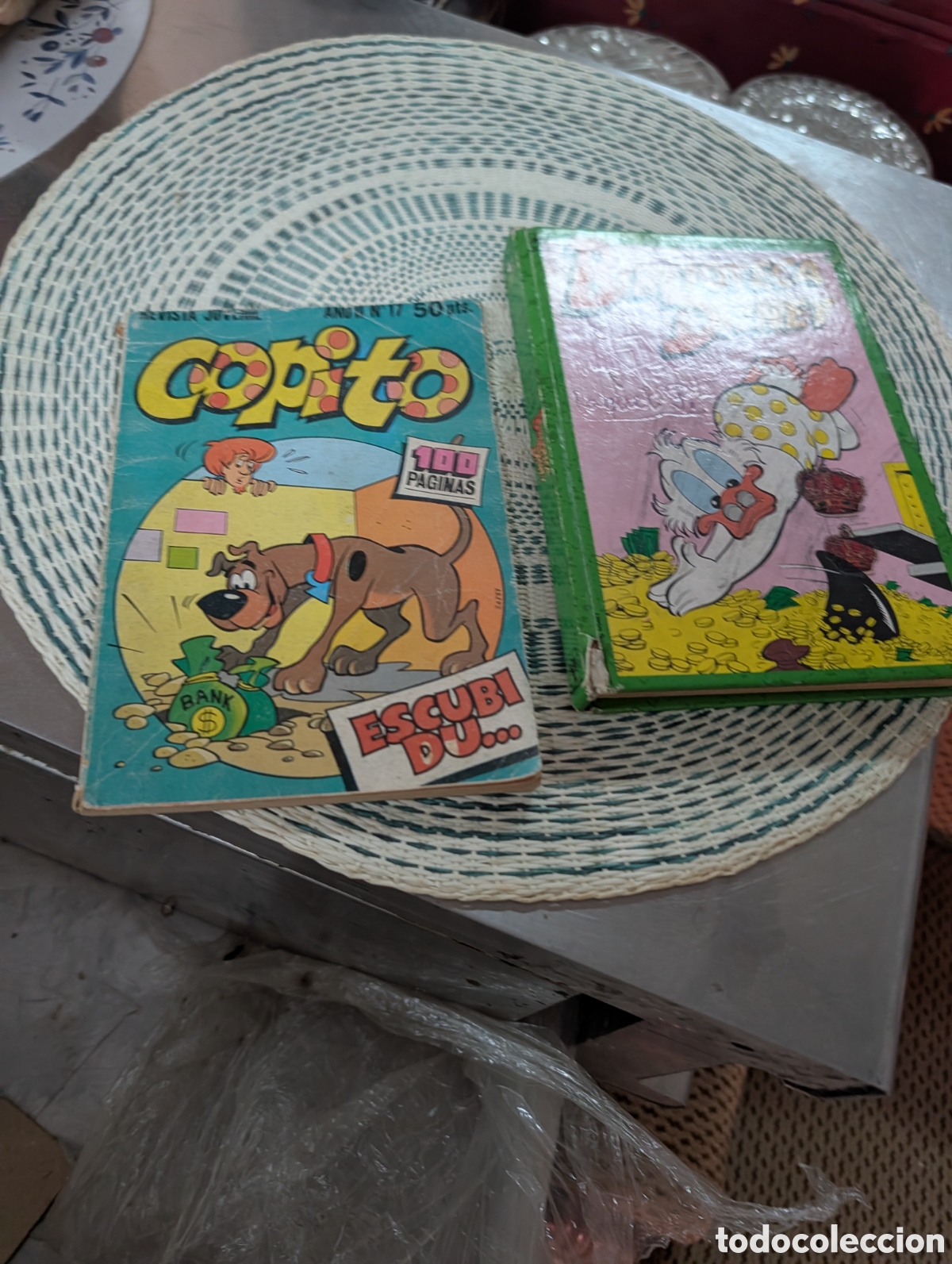 Tebeos: Lote 2 C&oacute;mics Vintage: Copito N.&ordm; 17 (Escubi Du) + Biblioteca Disney N.&ordm; 4 (T&iacute;o Gilito)