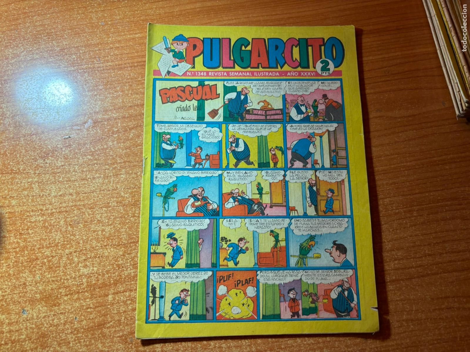 Tebeos: PULGARCITO N&ordm; 1348 INSPECTOR DAN EDITORIAL BRUGUERA