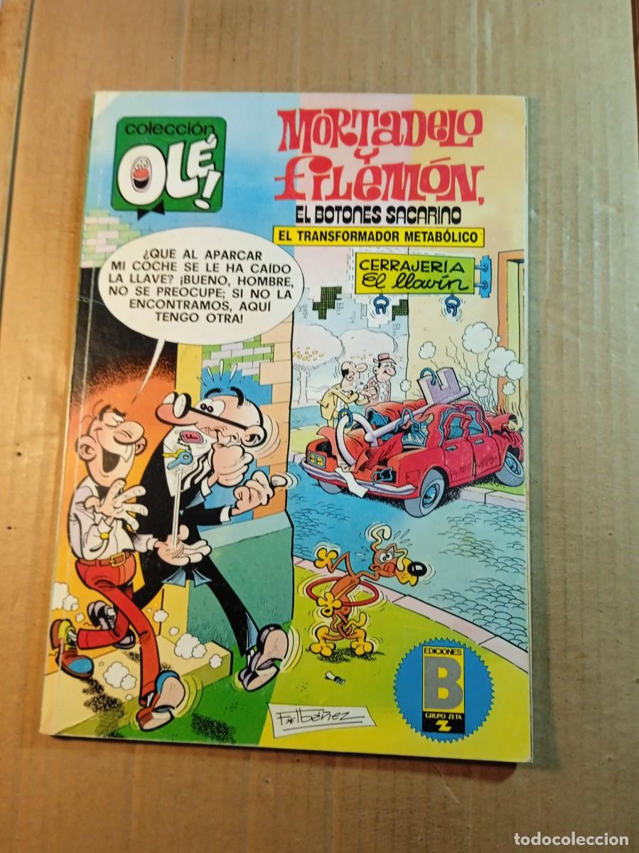 Tebeos: TEBEO DE OLE MORTADELO Y FILEMON Y BOTONES SACARIN TRANSFORMADOR METABOLICO DEL A&Ntilde;O 1988 N&ordm; 182-M99