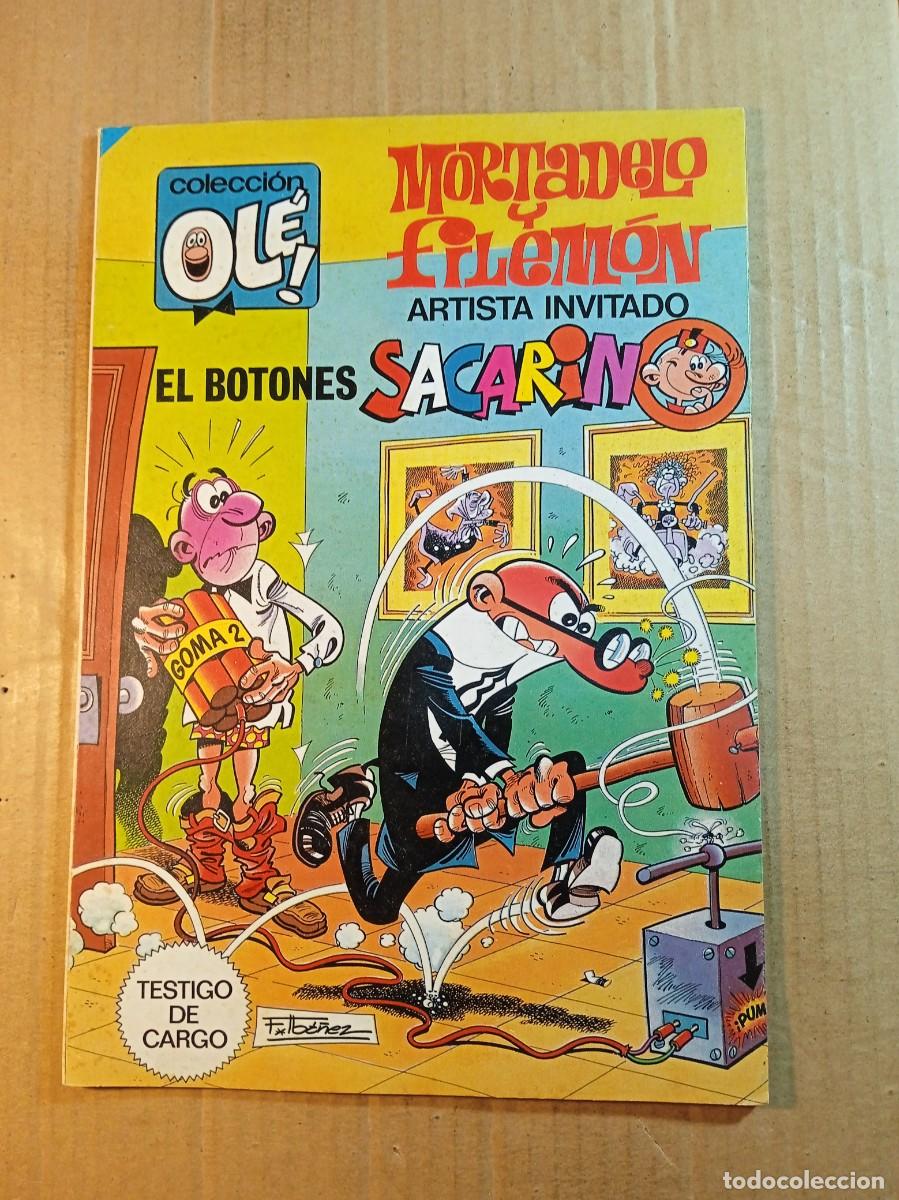 Tebeos: TEBEO DE OLE MORTADELO Y FILEMON ARTISTA INVITADOI EL BOTONES SACARINO DEL A&Ntilde;O 1984 N&ordm; 300